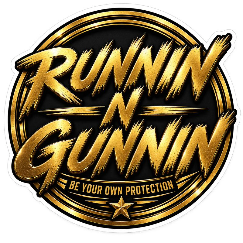 Runnin N Gunnin logo โ Be Your Own Protection